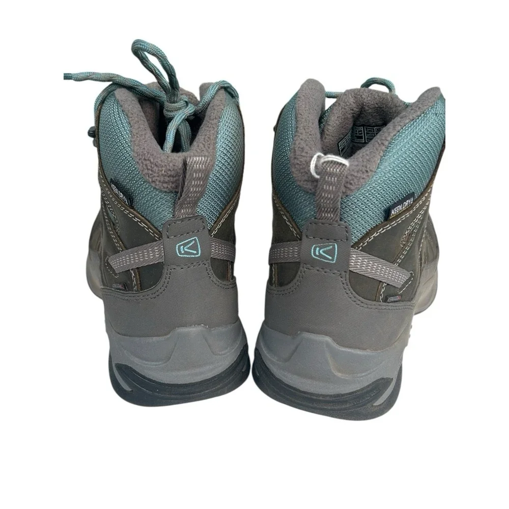 Keen Circadia Mid Polar Steel Grey Waterproof Hiking Boot Womens Size 9
